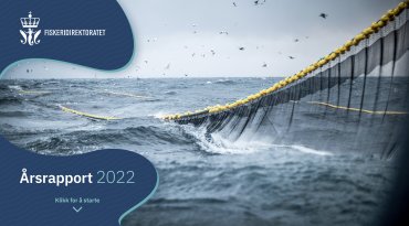 Framsiden av Fiskeridirektoratets årsrapport 2022. © Fiskeridirektoratet